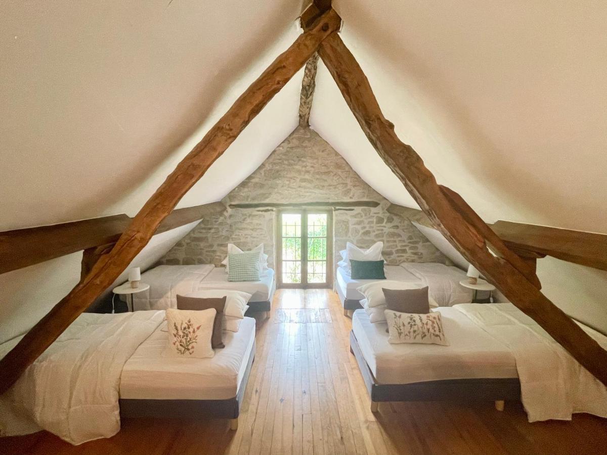 Vila Domaine Du Bonheur En Pierre Avec Piscine, Proche Sarlat Carlux Exteriér fotografie